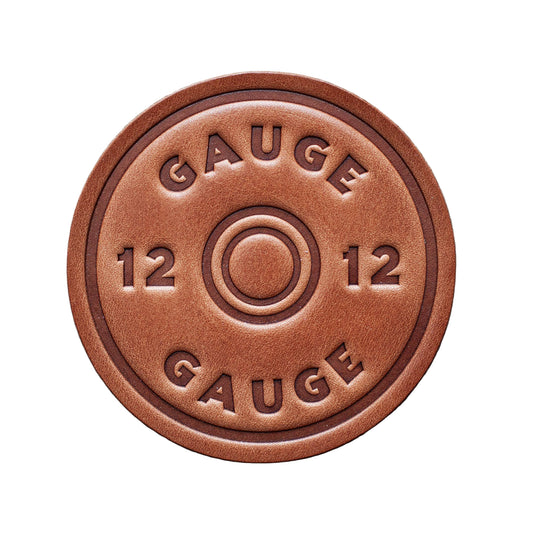 12 Gauge Leather Coaster