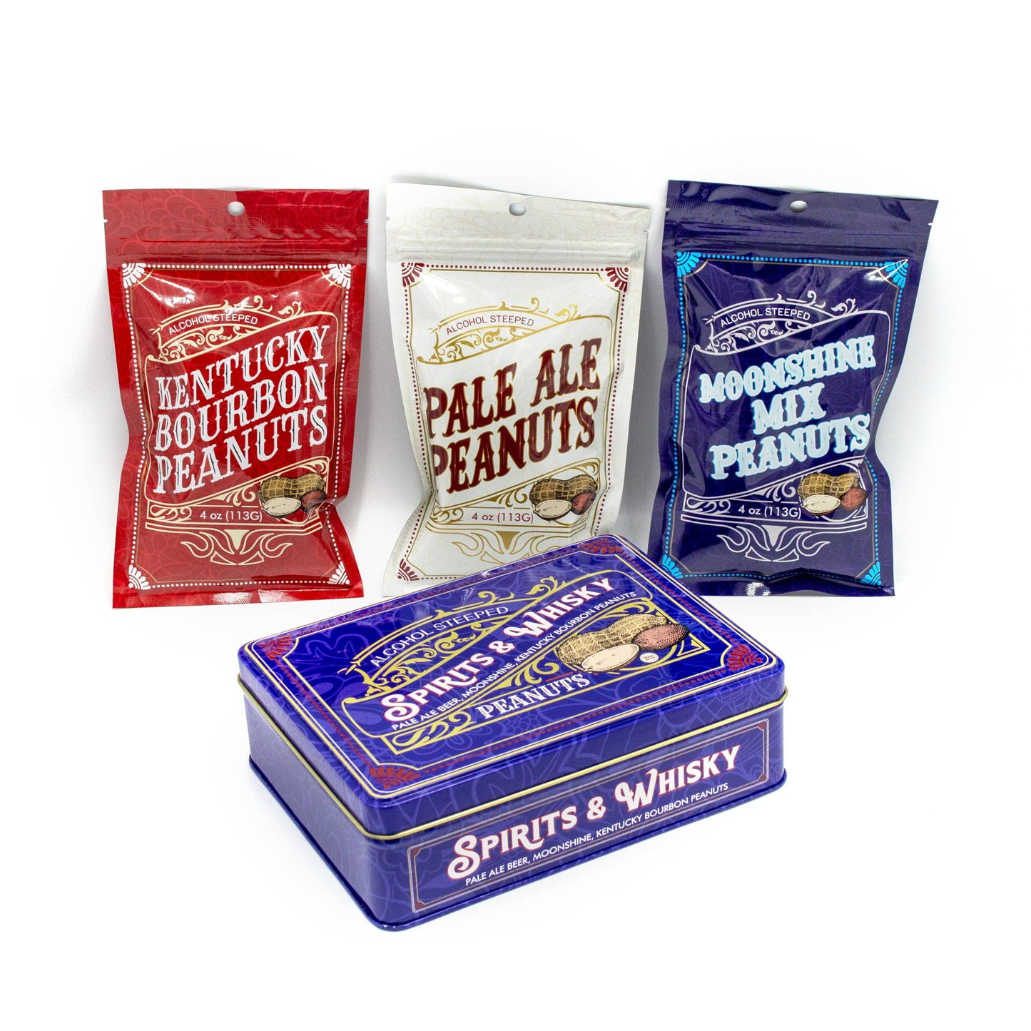 Spirits & Whisky Peanuts Gourmet Gift Tin