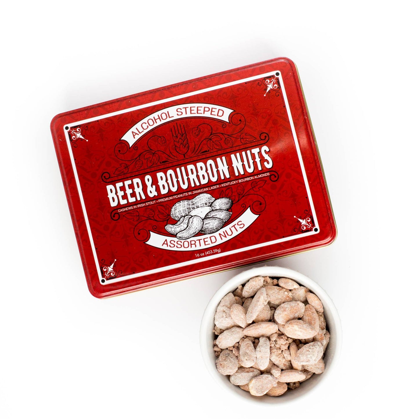Beer & Bourbon Nuts Gourmet Gift Tin