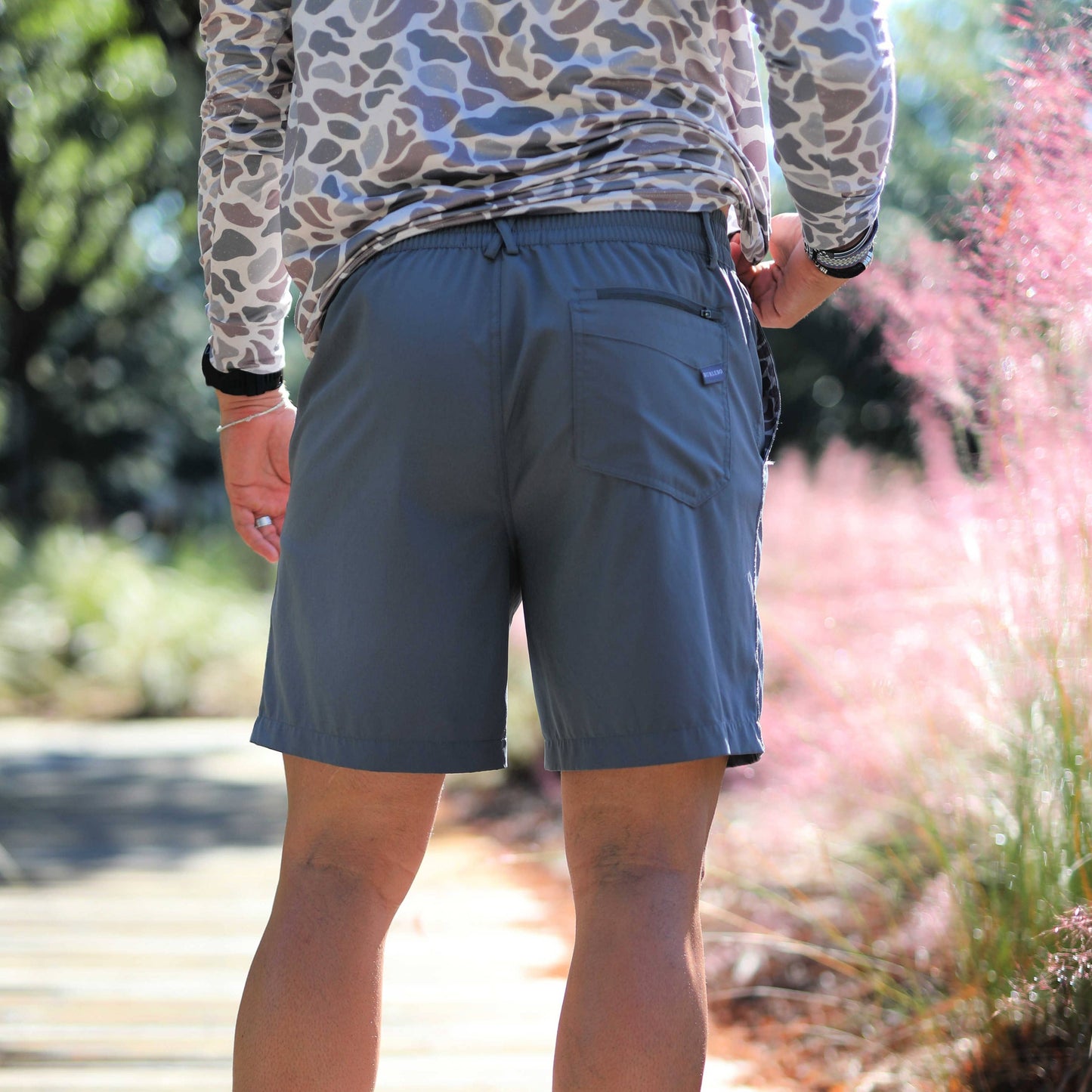 Everyday Shorts - River Rock Grey - Deer Camo Pockets