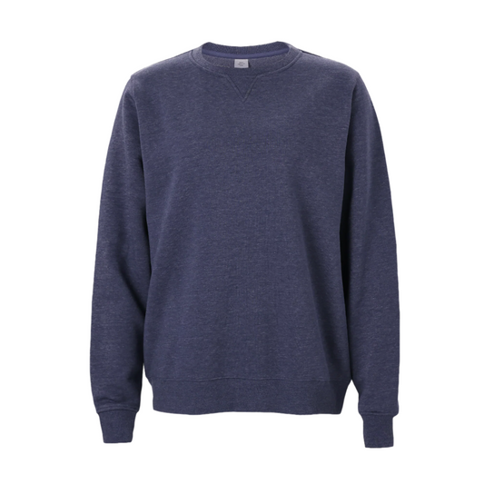 The Crafted Stag Heather Navy Crew