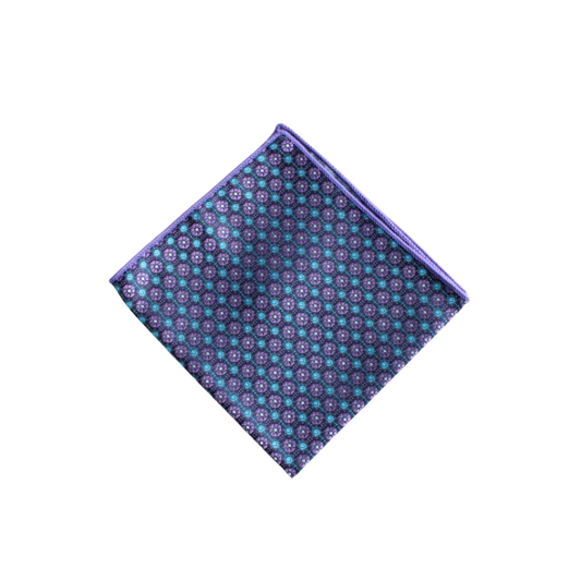 Laguna Blue & Purple Pocket Square