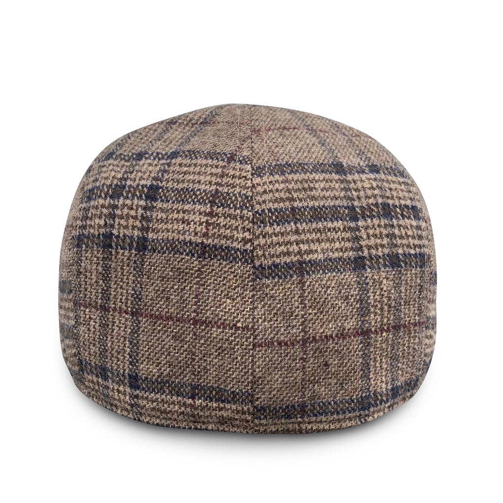 The Sunday Boston Scally Cap - Brown Amber & Navy