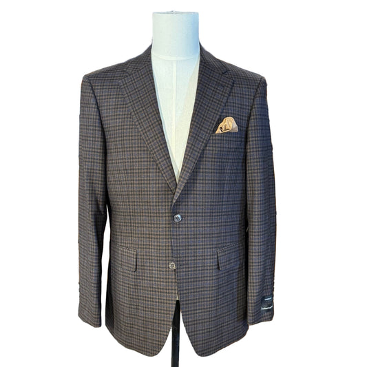 The Crafted Stag Supply Rich Brown Glen Plaid Wool Sport Coat