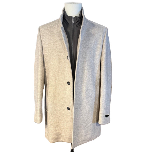 The Crafted Stag Supply Oatmeal Wool Overcoat
