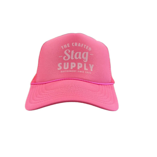 The Crafted Stag Supply Hot Pink Trucker Hat