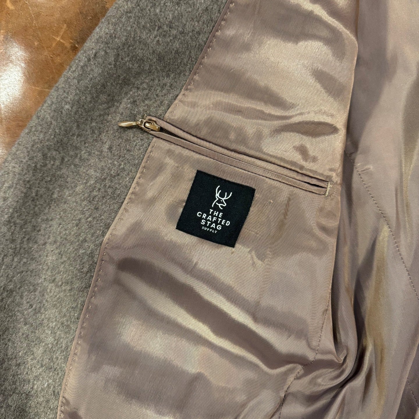 The Crafted Stag Heather Brown Cashmere Sport Coat