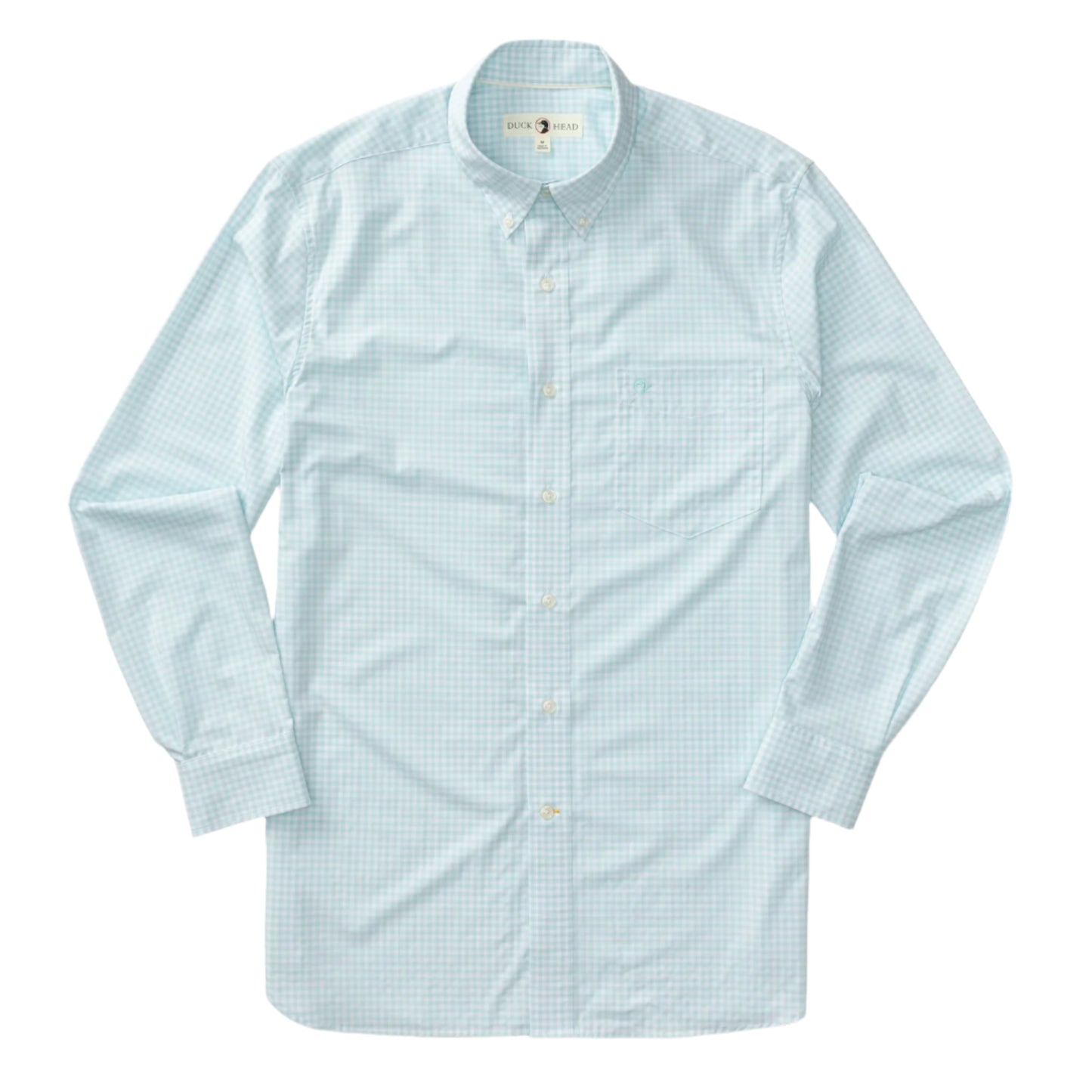 Duck Head Pastel Blue Performance Poplin Shirt