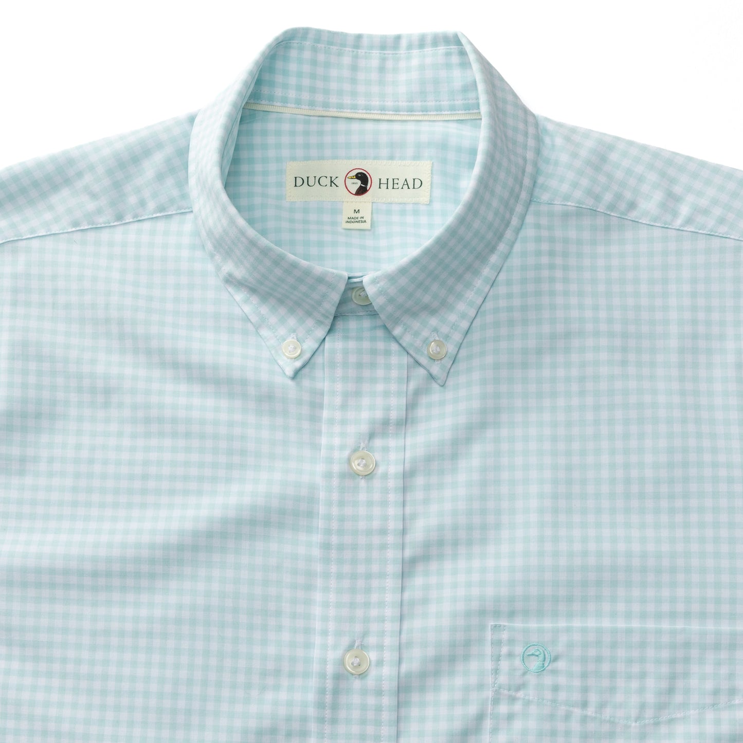 Duck Head Pastel Blue Performance Poplin Shirt
