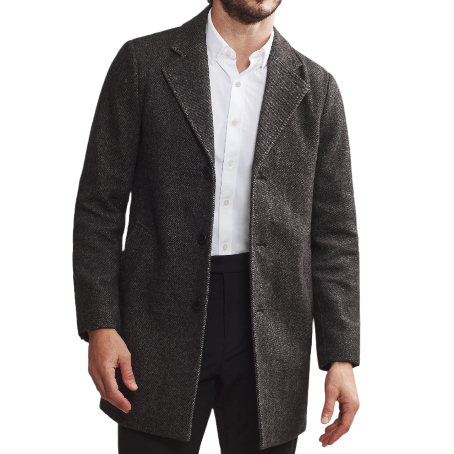 Rhone Black Commuter Topcoat