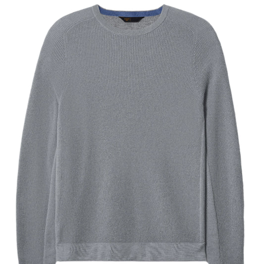 Rhone Light Grey Walden Waffle Knit Sweater