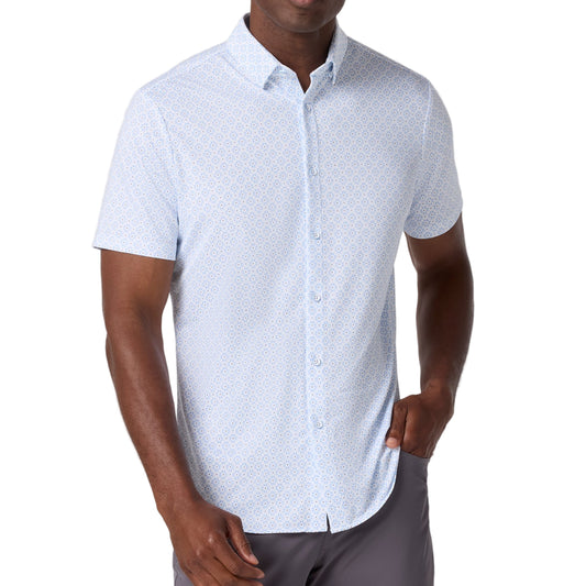 Mizzen+Main Radial Diamond Halyard Short Sleeve Shirt