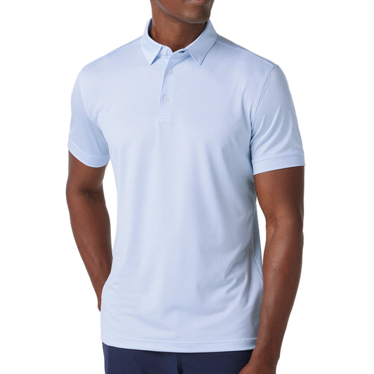 Mizzen+Main Light Blue Stripe Versa Polo