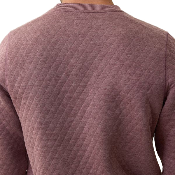 Marine Layer Plum Corbet Quilted Crewneck