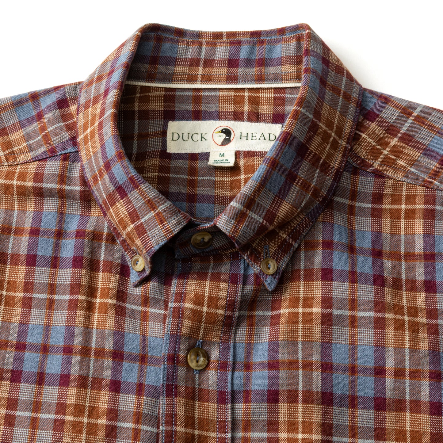 Duck Head Saddle Brown Cotton Wool Sport Shirt