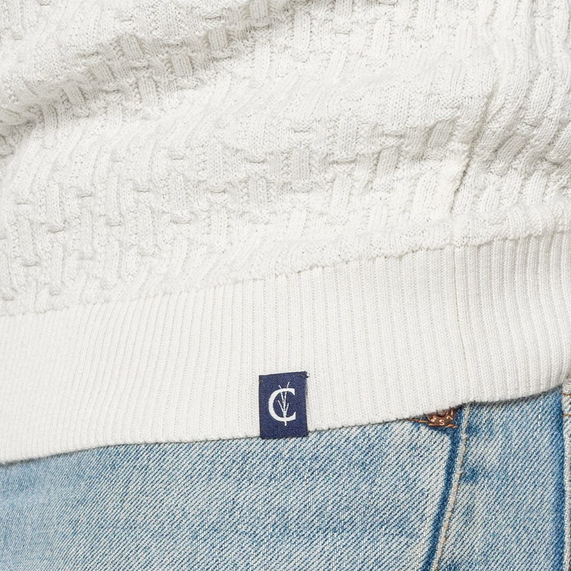 Criquet White Bungalow Sweater Polo