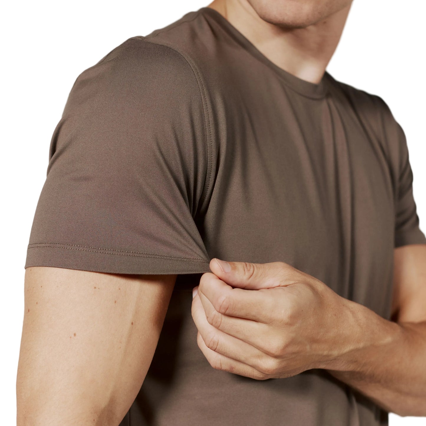 7 Diamonds Dark Taupe Core Crew Neck Tee