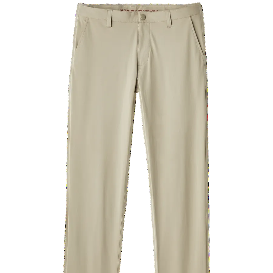 Rhone Khaki Classic Fit Commuter Pant