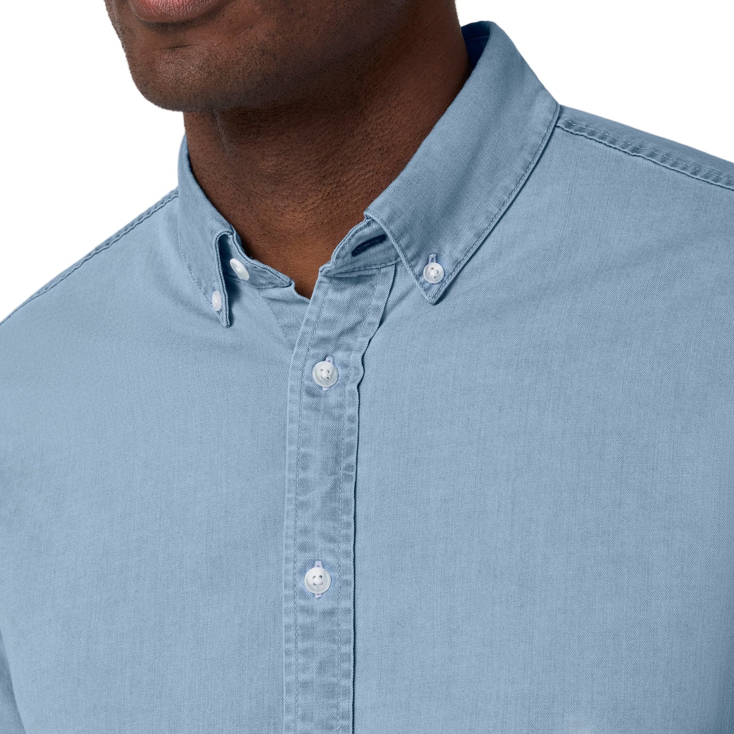 Mizzen+Main Light Wash Nash Chambray Shirt