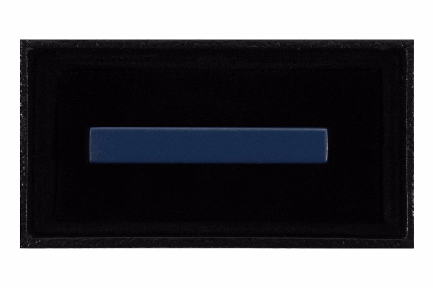 Solid Matte Steel Blue Tie Clip