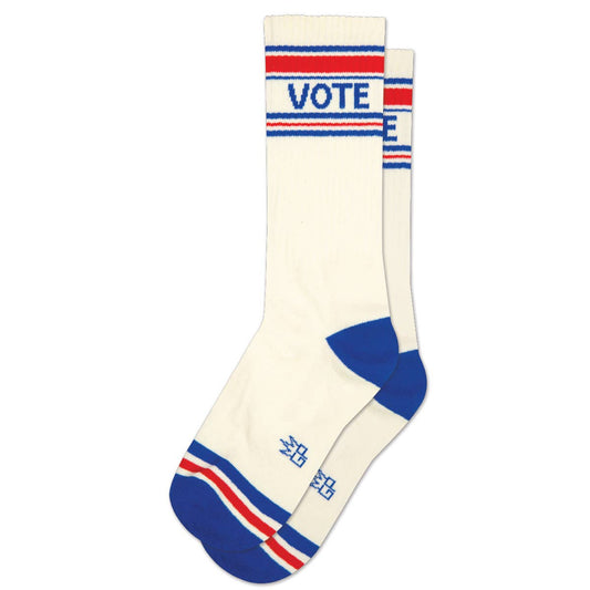 Vote - Natural Gym Crew Socks