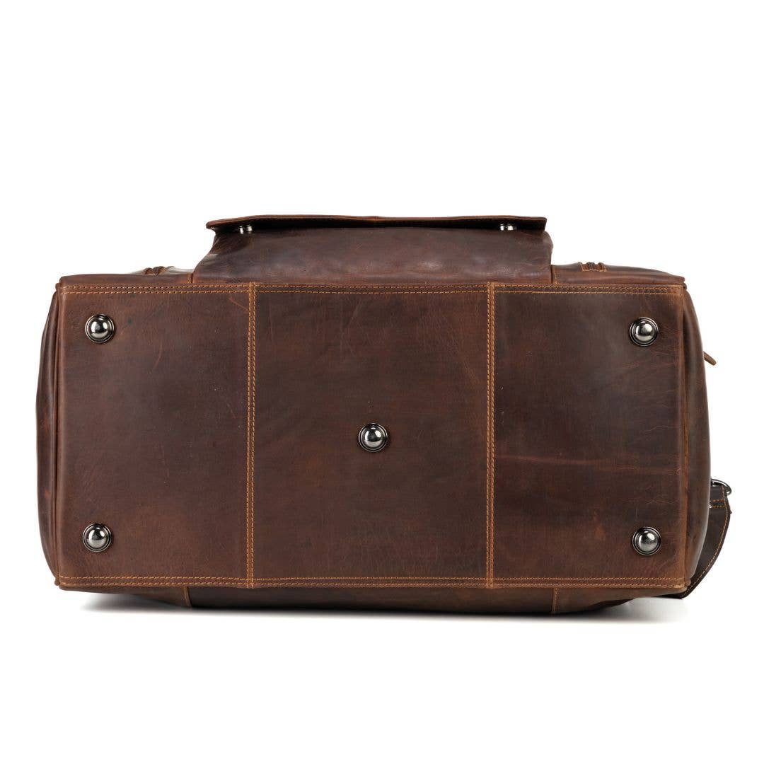 Leather Travel Bag Large - Casual Vintage Look - GW12790