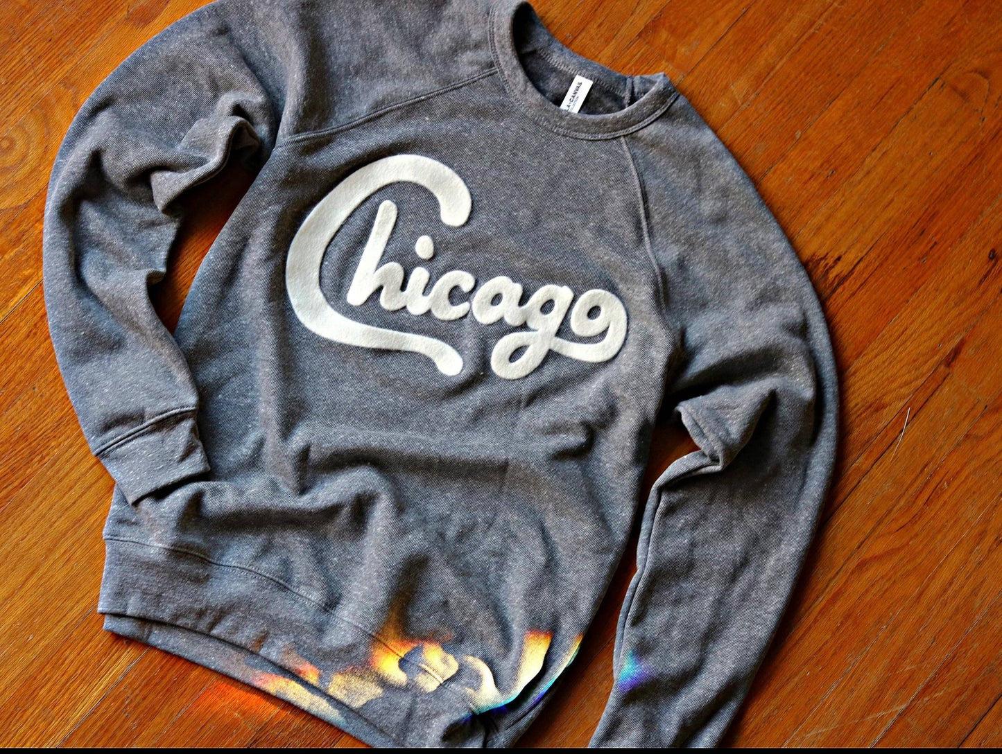 Chicago Felt Applique Crewneck