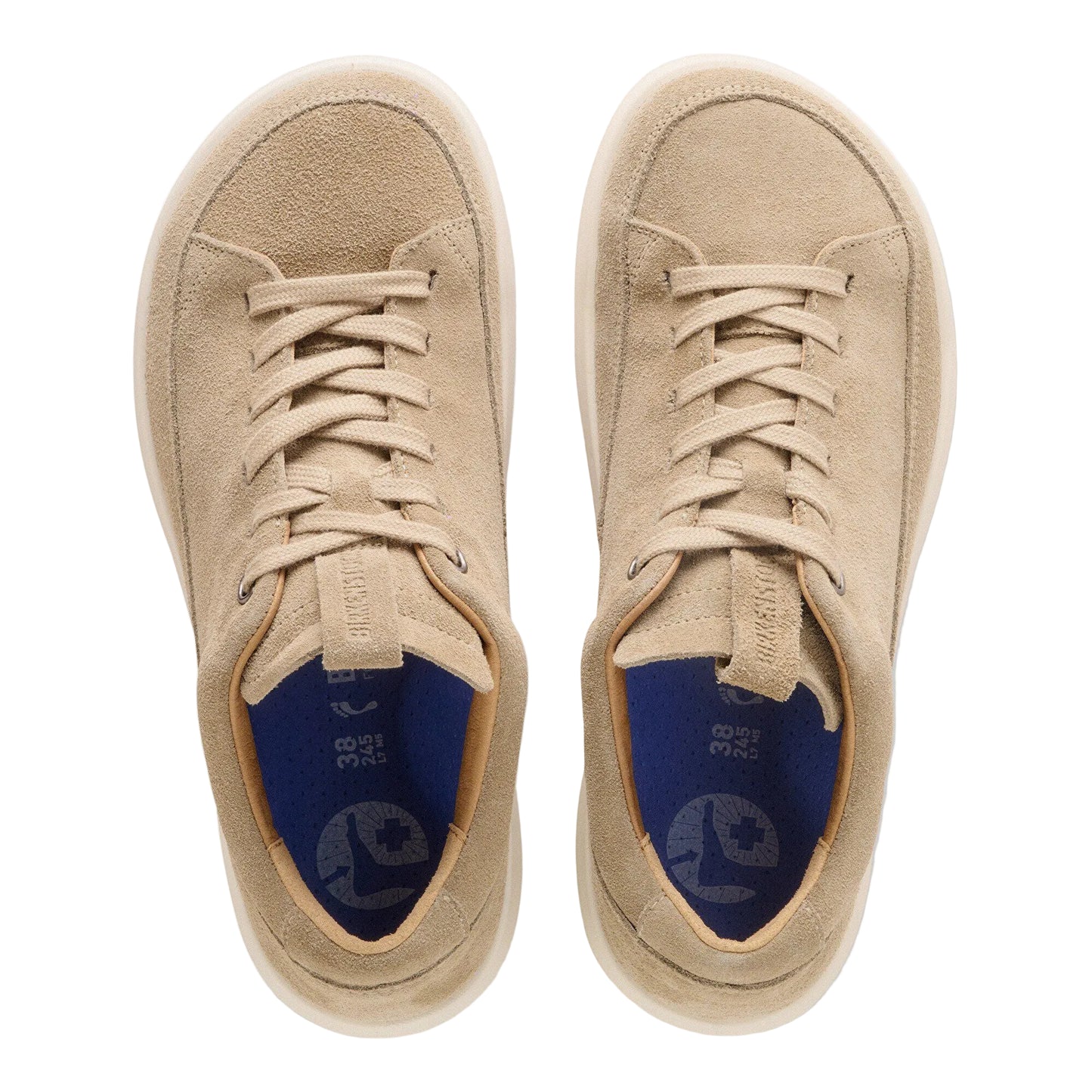 Birkenstock Taupe Melbourne Suede Leather Shoe