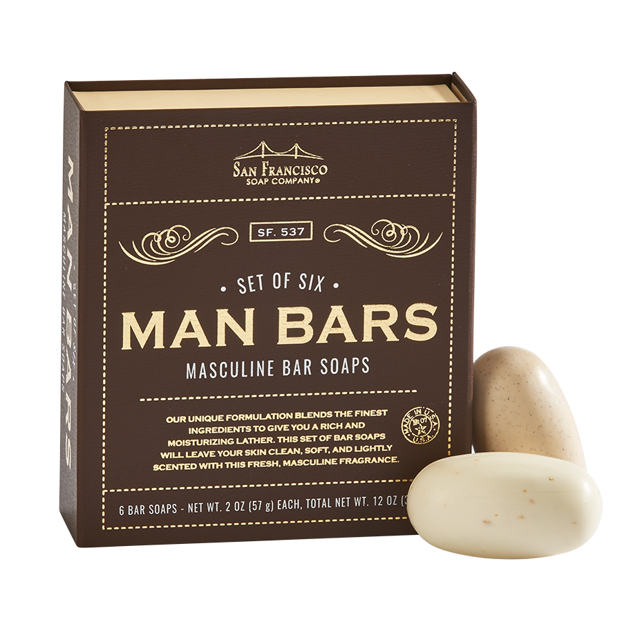 Man Bar 6pc Bar Soap Set