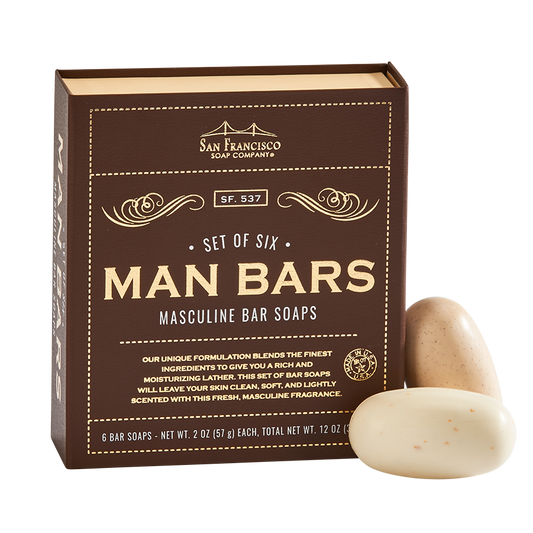 Man Bar 6pc Bar Soap Set