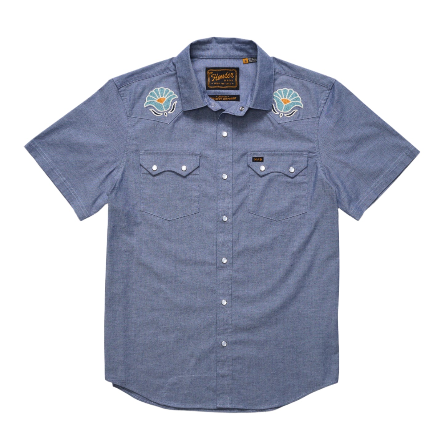 Howler Bros. Indigo Crosscut Deluxe Snapshirt