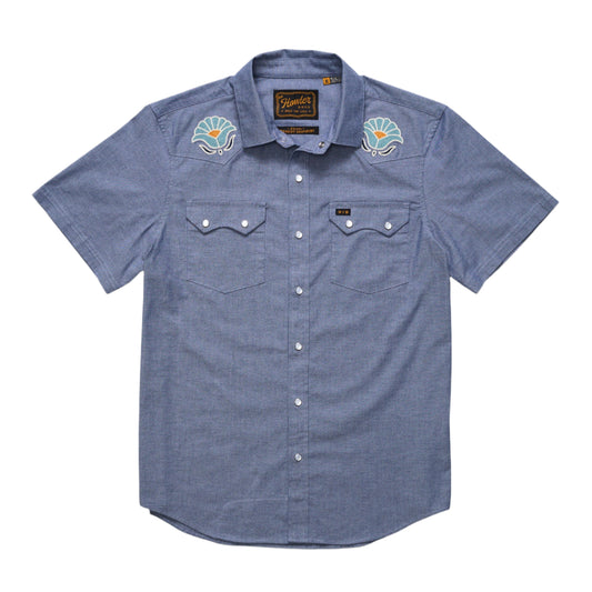 Howler Bros. Indigo Crosscut Deluxe Snapshirt