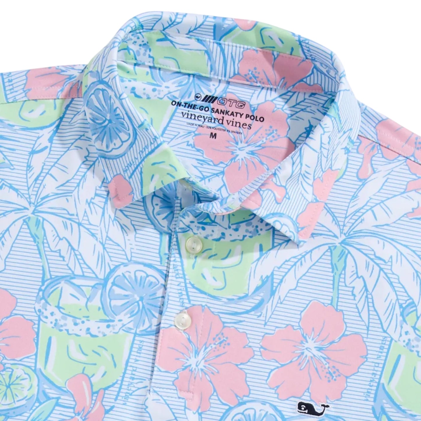 Vineyard Vines White Florita Sankaty Polo