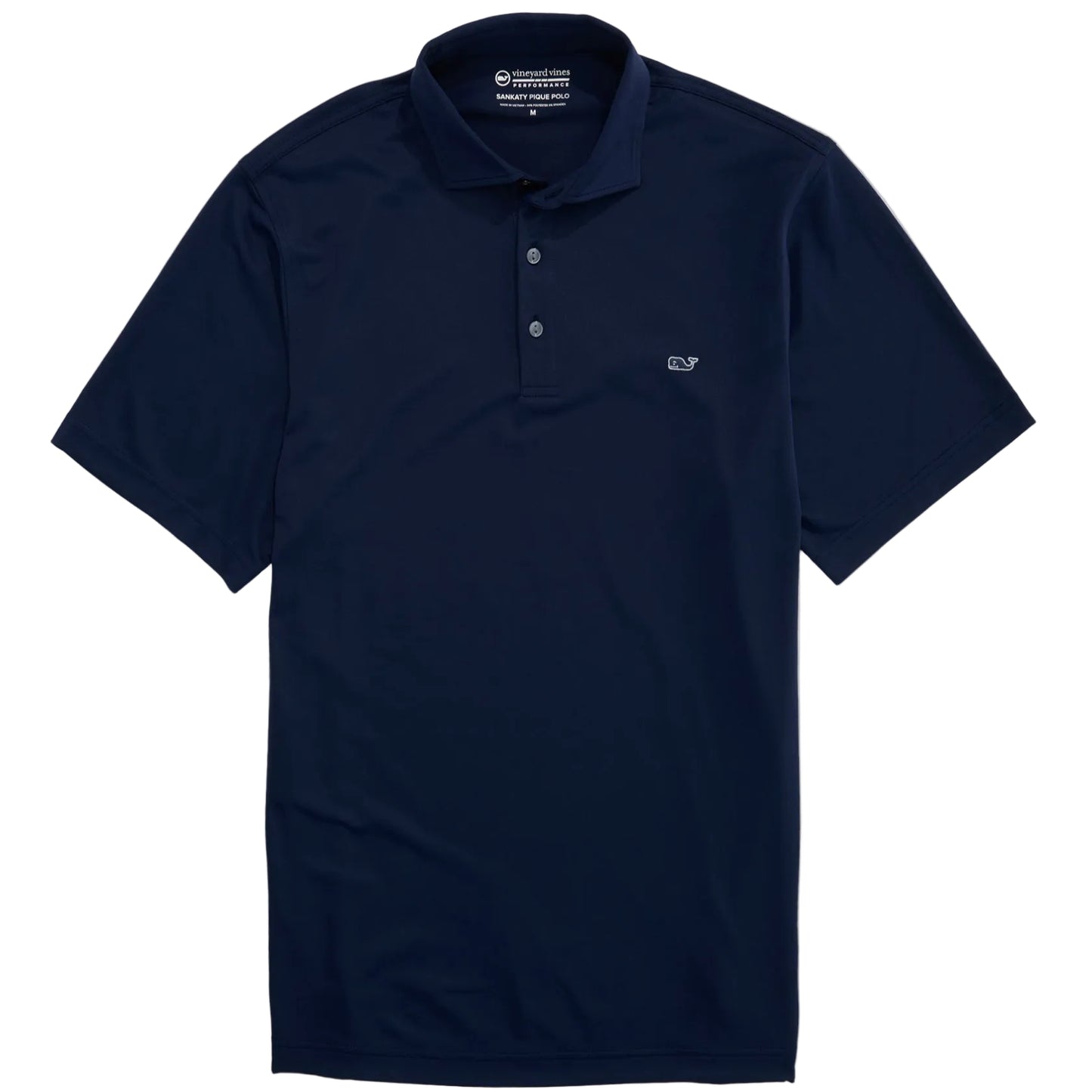 Vineyard Vines Nautical Navy Performance Pique Sankaty Polo