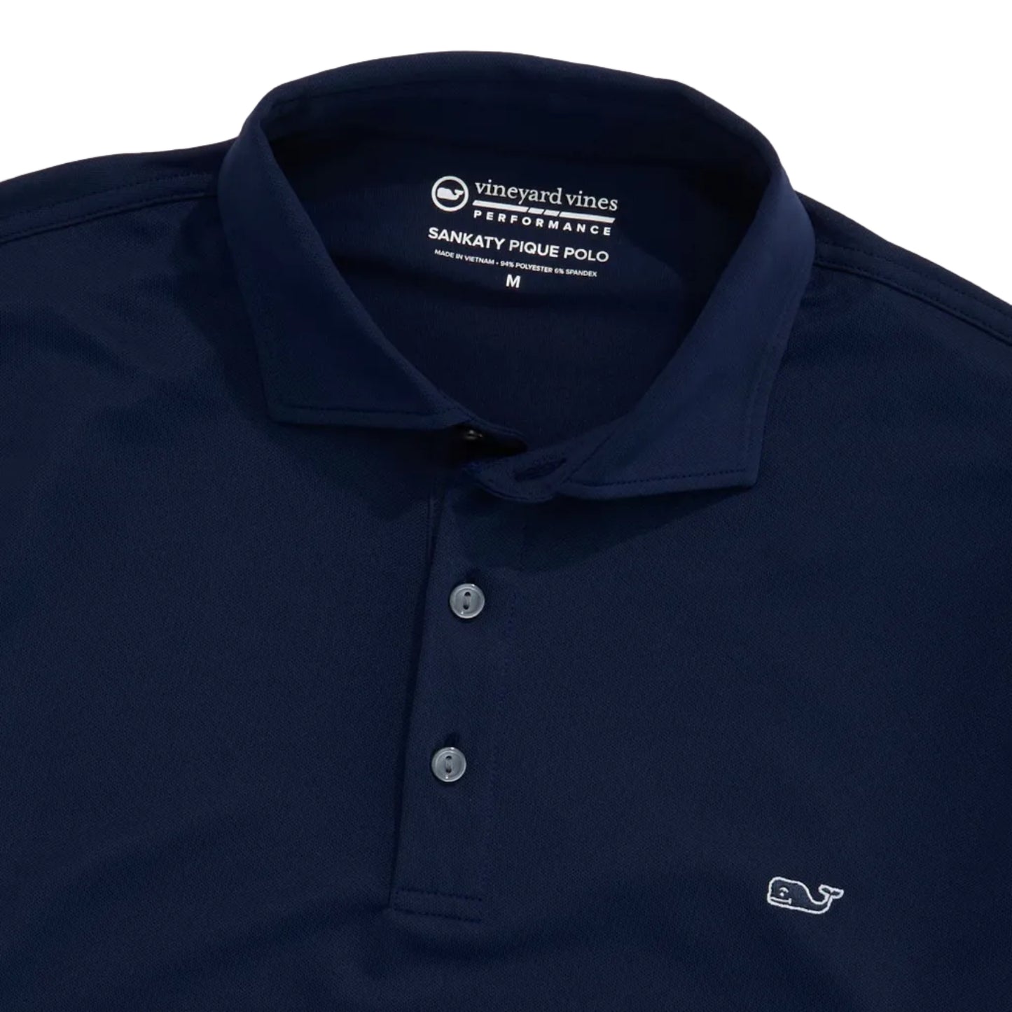 Vineyard Vines Nautical Navy Performance Pique Sankaty Polo