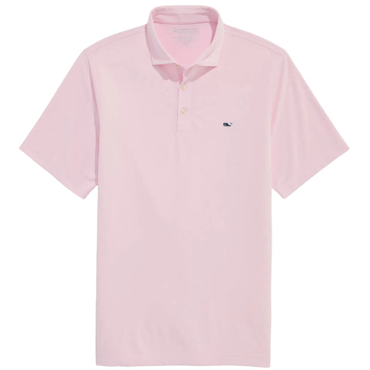 Vineyard Vines Pink Drink Performance Pique Sankaty Polo