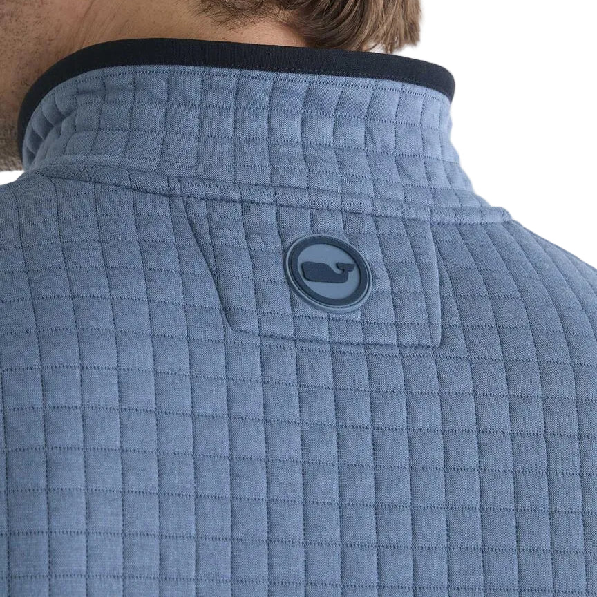 Vineyard Vines Blue Heron Quilted Navigator Quarter-Snap