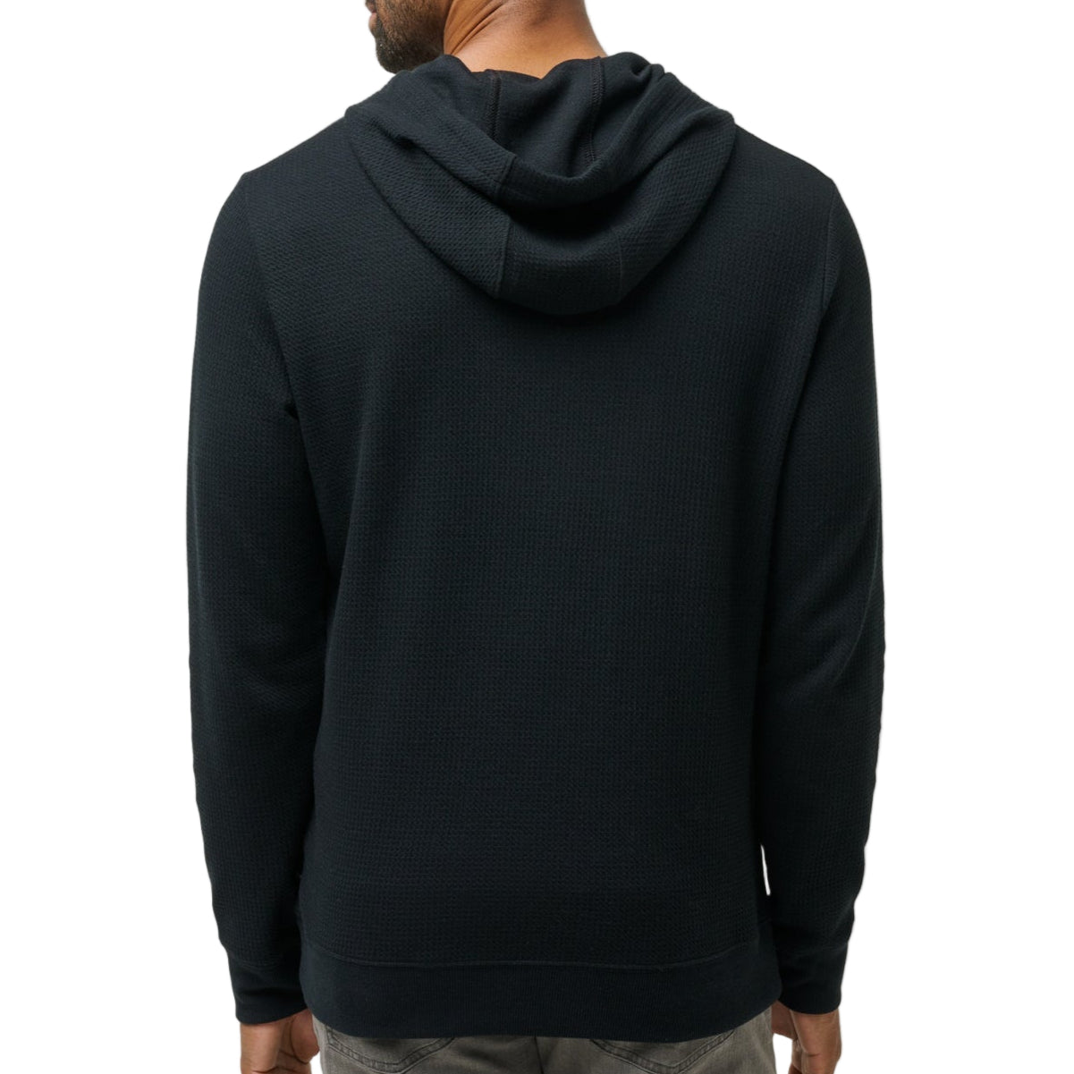 TravisMathew Black Cloud Waffle Hoodie