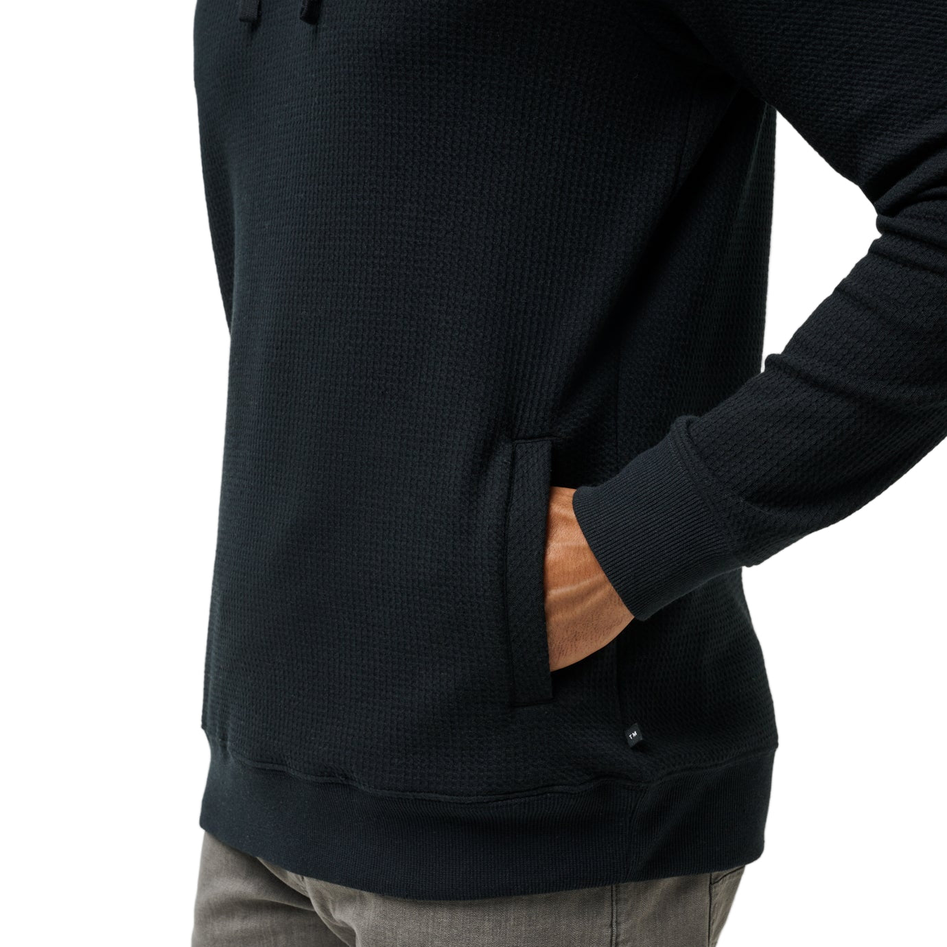 TravisMathew Black Cloud Waffle Hoodie
