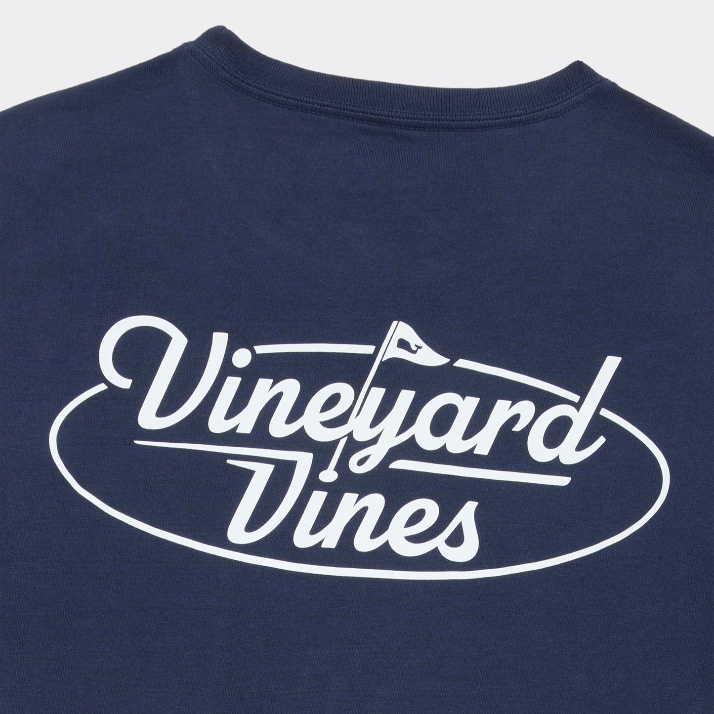 Vineyard Vines Golf Flag Long Sleeve Pocket Tee