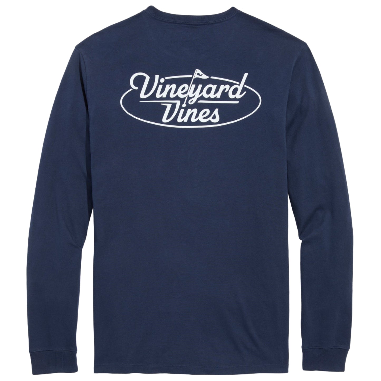 Vineyard Vines Golf Flag Long Sleeve Pocket Tee