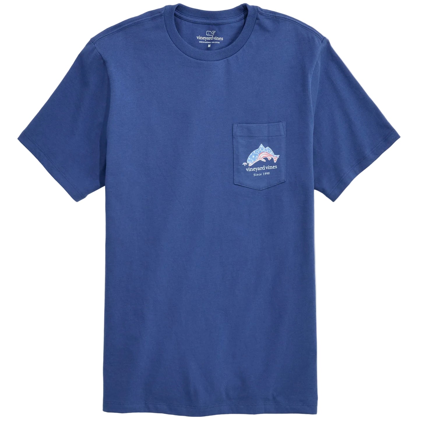 Vineyard Vines Moonshine Flag Red Fish Short-Sleeve Pocket Tee