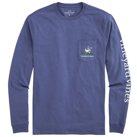 Vineyard Vines Moonshine Drive Fast and Putt Slow Long-Sleeve Pocket Tee