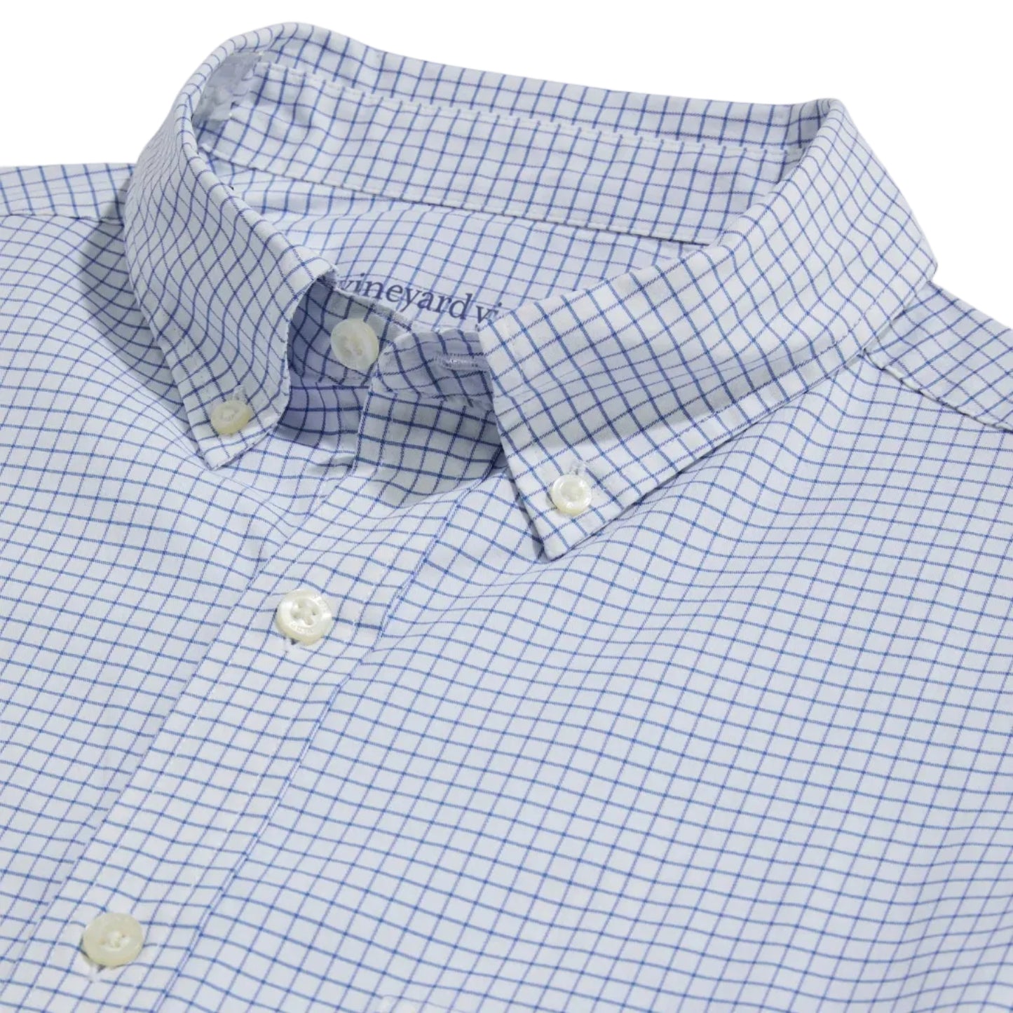 Vineyard Vines Hull Blue Performance Cotton Calabash Check Shirt