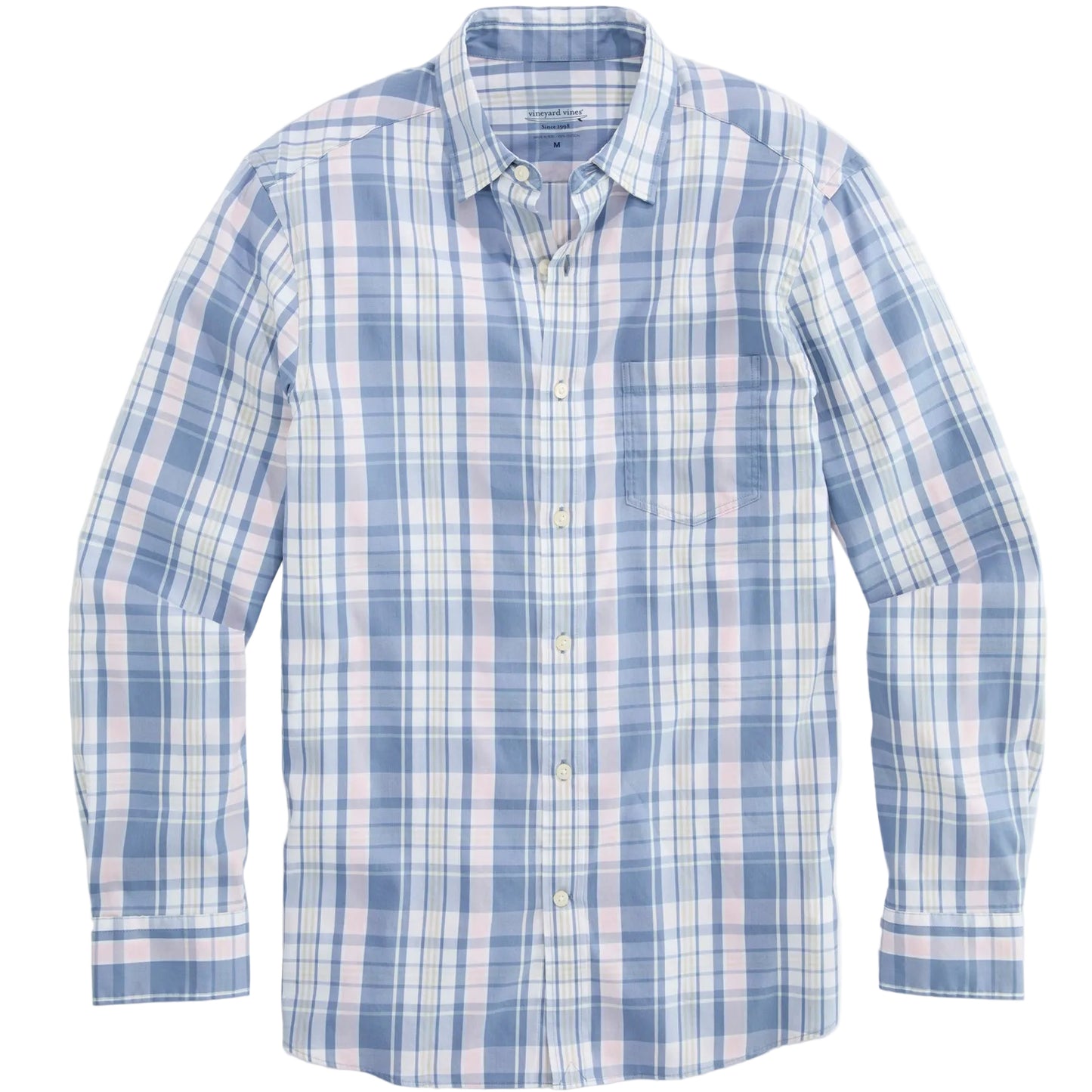 Vineyard Vines Summer Evening Performance Beachcomber Plaid Backbay Shirt
