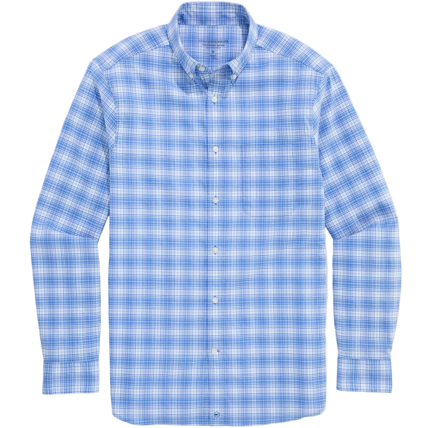 Vineyard Vines Swizzle Stick Plaid Performance Cotton Shirt