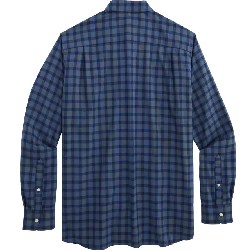 Vineyard Vines Blue Blazer Performance Tech Twill Plaid Shirt