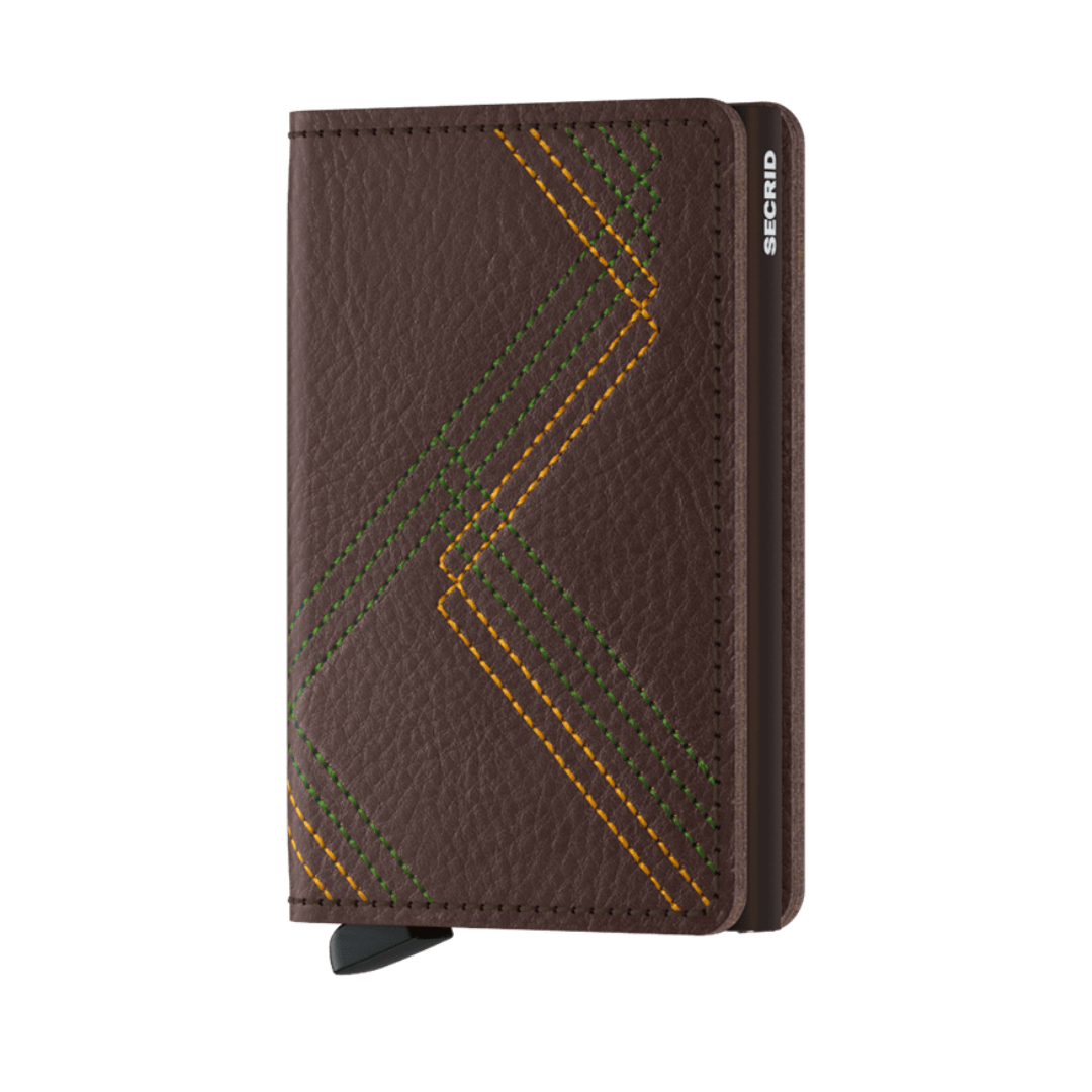 Secrid Stitch Linea Espresso Slimwallet