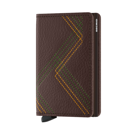 Secrid Stitch Linea Espresso Slimwallet