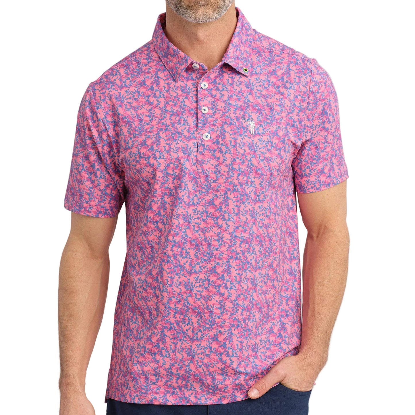 William Murray Pink Floral Polo